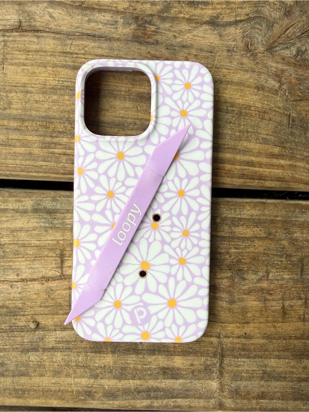 Loopy Case Daisy Lavender Phone Grip Case